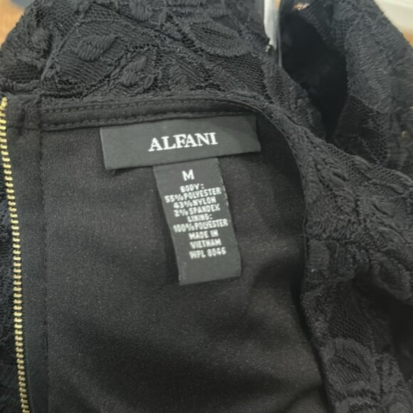 Black Lace Peplum Top with 3/4 Sleeves - Picture 7 of 7